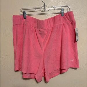 Juicy Couture Vibrant Pink Terry Athletic Shorts